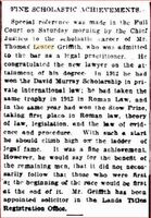 News - "Fine Scholastic Achievements" [ jpg ]