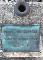 Photo of gravestone of E H Shapter [ png ]