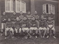 HWB Cairns back far right - Inter Varsity Lacrosse Team 1913 [ jpg ]