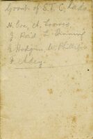 Reverse of photo of Sydney Teachers College men at Sphynx [ Jpg ]