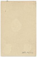 Reverse of portrait of Dr Henry Laurence Tooth [ jpg ]