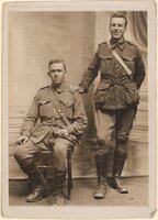 Kenneth Saxby seated with Horace Knight [ jpg ]