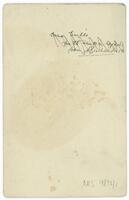 Reverse of portrait Dr Arthur Graham Butler [ jpg ]