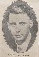 Newspaper photograph of W V Leach [ jpg ]