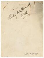 Reverse of portrait of Dr Stanley Augustine McDonnell [ jpg ]