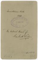 Reverse of portrait of Dr James Adam Dick [ jpg ]