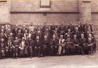 EV Clark, Middle row, 3rd from right - University of Adelaide Staff and Council 1923 [ jpg ]