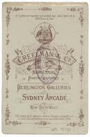 Reverse of portrait of Dr Edward Sutherland Stokes [ jpg ]