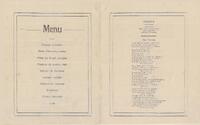 Inside pages of Reunion Dinner menu/program 5 September 1917 [ jpg ]