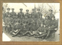 Officers of the 3rd Australian Mining Company - RY Langdon 3rd Row, third from right [ jpg ]