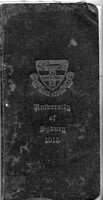 Cover of University Diary of FS Harradine [ jpg ]