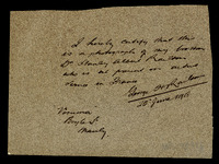 Reverse of portrait Dr Stanley Arthur Railton [ jpg ]