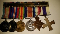 A.C. White's War Medals - back view. Courtesy: White family [ JPG ]