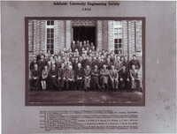 University of Adelaide Engineering Society 1942 - E V CLark: Front row, 5th from left. [ jpg ]
