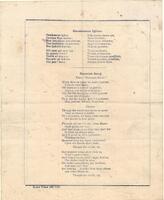 Back page of Reunion DInner menu/prgram 5 September 1917 [ jpg ]