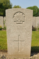 Headstone of John Rowland TILLETT, Lijssenthoek, Belgium [ jpg ]