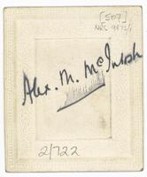 Reverse of the portrait of AM McIntosh [ jpg ]