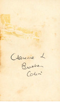 Reverse of photo of Clarence and Colin Hains [ jpg ]