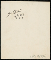 Reverse of portrait of Dr Robert Sutherland Scott [ jpg ]