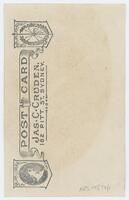 Reverse of portrait of Dr Charles Kingsley Parkinson [ jpg ]