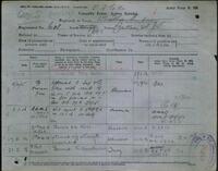 A.J.S. Baker's Active Service Casualty Form. Courtesy: Marguerite Anne Tayler (nee Baker) [ JPG ]
