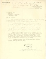 S74 - Letter from RW Cilento to the University of Adelaide Registrar [ jpg ]