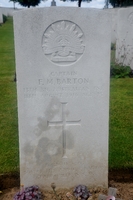 Headstone of Francis Maxwell BARTON, Serre Road Cemetery No.1, France [ jpg ]
