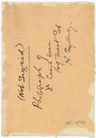 Reverse of portrait Dr Cecil Uren [ jpg ]