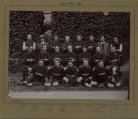 RAC 1914 Football Team - SB Opie Front Row, Second from Left [ jpg ]