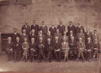 SS Addison back row, far left - Photo Of Participants, Conference Of Australian Universities, 1924 [ jpg ]