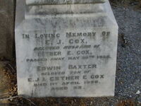Edwin Baxter Cox's memorial [ jpg ]