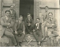 Medical School Staff and Students - 1913 - CB Burden 3rd From Left [ jpg ]