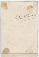 Reverse of portrait of Dr Ernest Kent Parry [ jpg ]