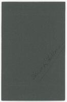 Reverse of portrait of Dr Garnet Reginlad Halloran [ jpg ]