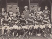 Intervarsity Lacrosse Team 1909 - DRW Cowan front row second from left [ jpg ]