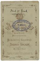 Reverse of portrait of Dr Frank Wiseman Doak [ jpg ]