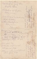 Overleaf of Kenneth Saxby poem [ jpg ]