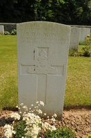 Headstone of Roy Douglas John MONIE, Bois-de-Noulette British Cemetery, [ jpg ]