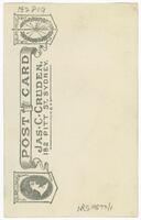 Reverse of portrait of Dr Gordon Charles Wesley Holmes [ jpg ]