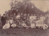 B Smeaton front row, far right - Lacrosse 1893 [ jpg ]