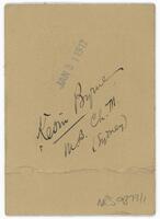 Reverse of portrait of Dr Kevin Byrne [ jpg ]