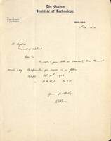 Letter from RR Pavia to the Adelaide University Registrar [ jpg ]