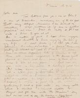 Letter to mother 16 July 1916 Page 1 [ jpg ]