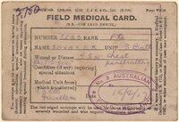 Field Medical Card of KK Saxby [ jpg ]