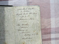 Faceplate of Thomas Mathers' 1919 diary. Courtesy: Mathers family [ JPG ]