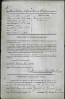 Enlistment papers for A.J.S. Baker. Pg.3. Courtesy: Marguerite Anne Tayler (nee Baker) [ JPG ]